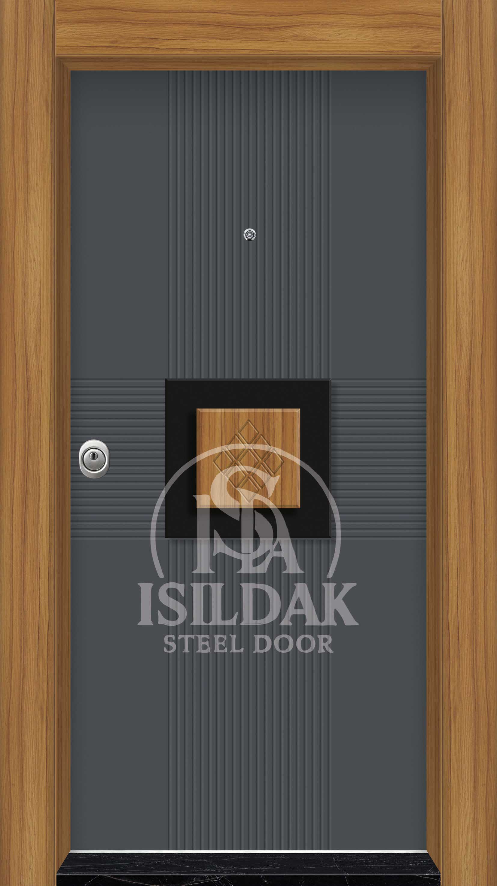 IŞD-112 Lüks Ahşap PVC Kasa Kaplama Seri - Isıldak Çelik Kapı