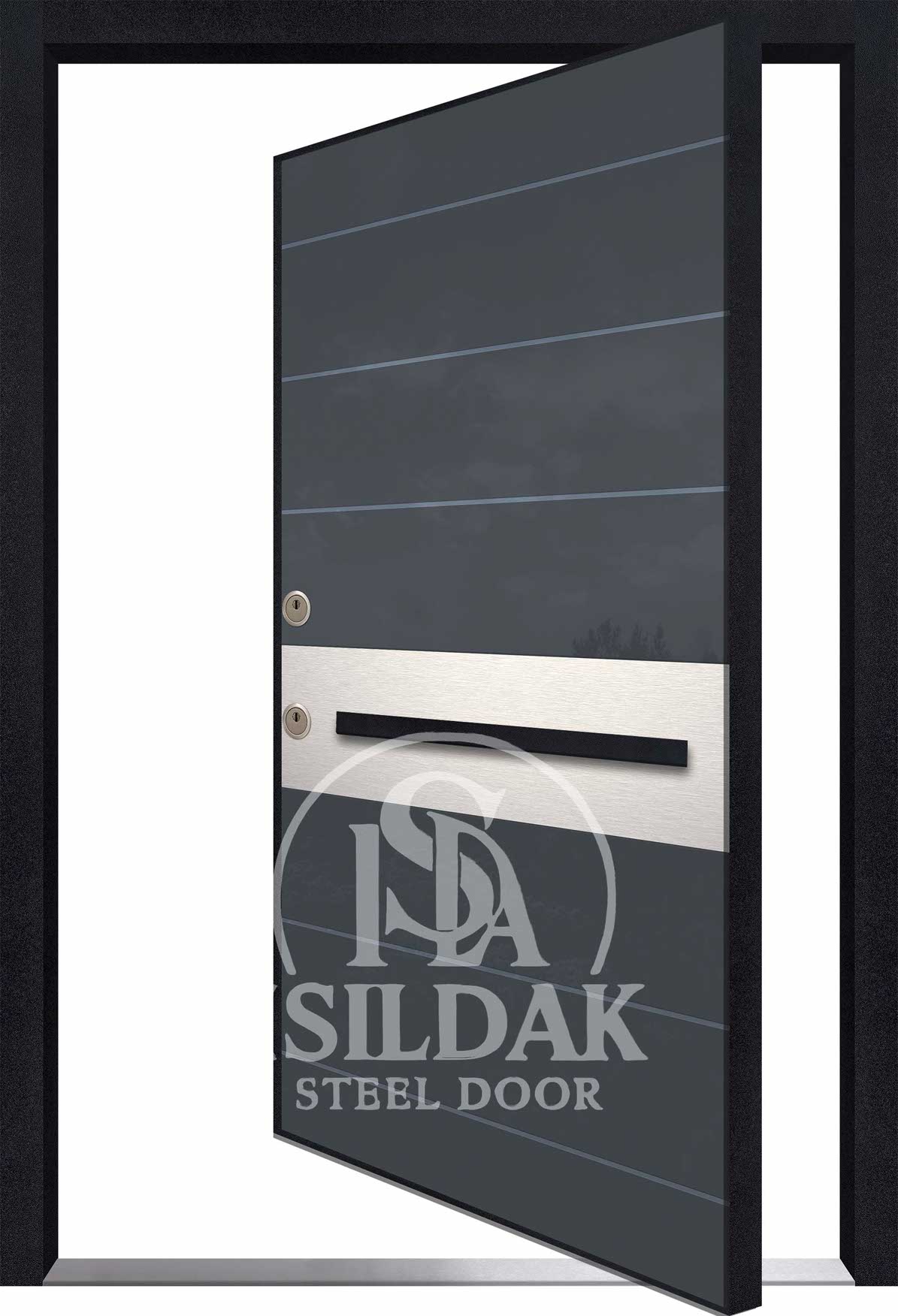 IŞD-1306 Pivot Seri - Isıldak Çelik Kapı