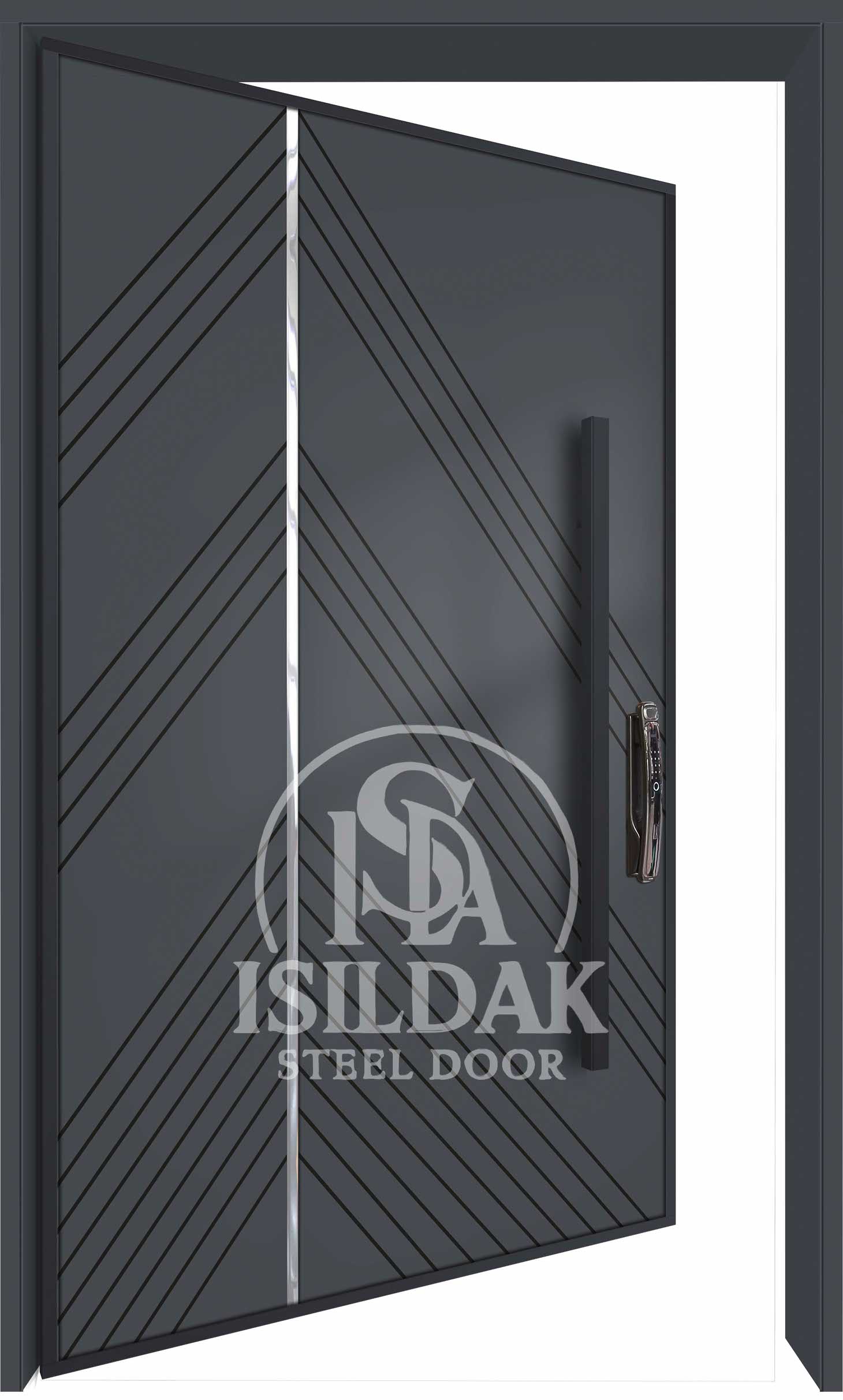 IŞD-1313 Pivot Seri - Isıldak Çelik Kapı