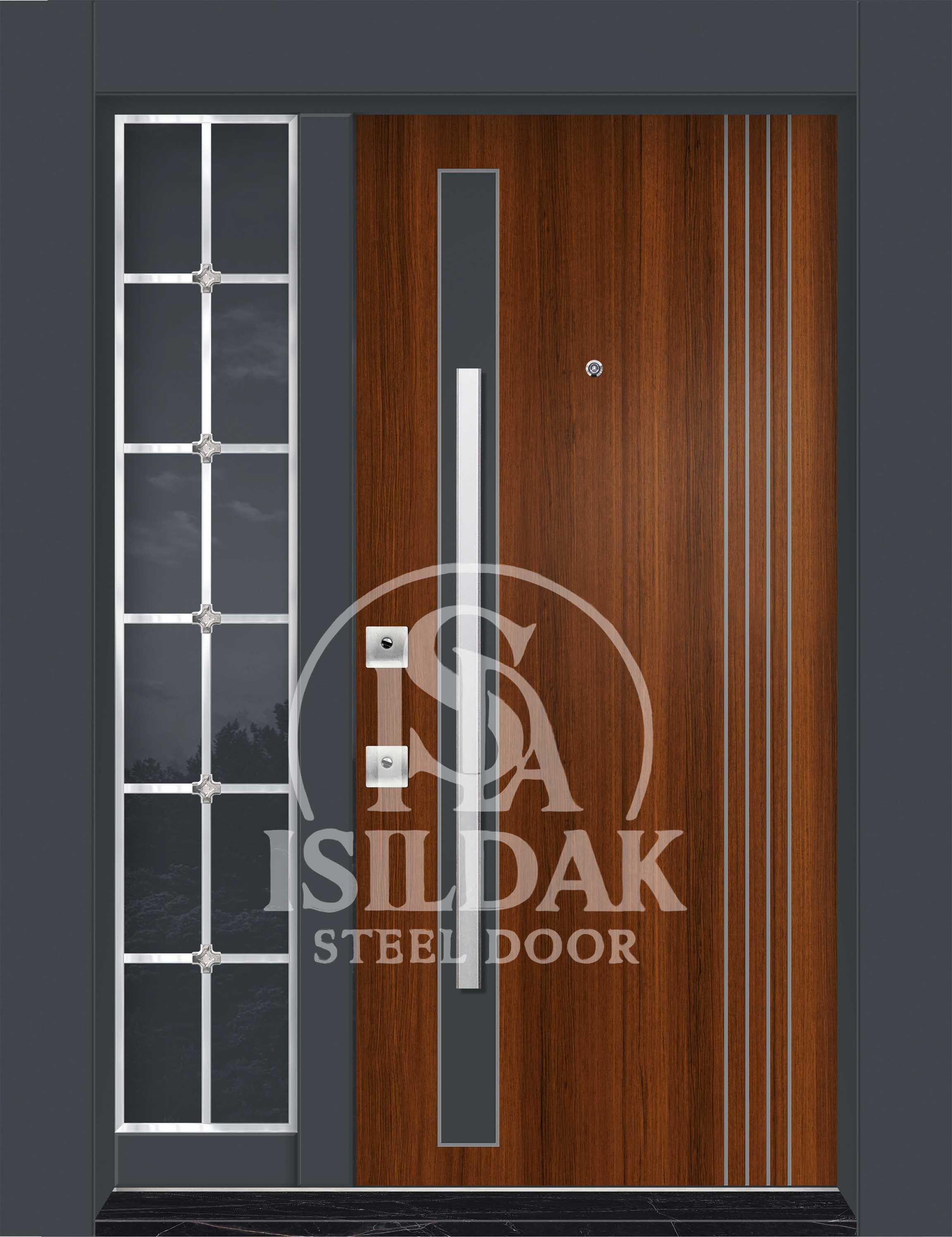IŞD-1621 Villa Girişi - Isıldak Çelik Kapı