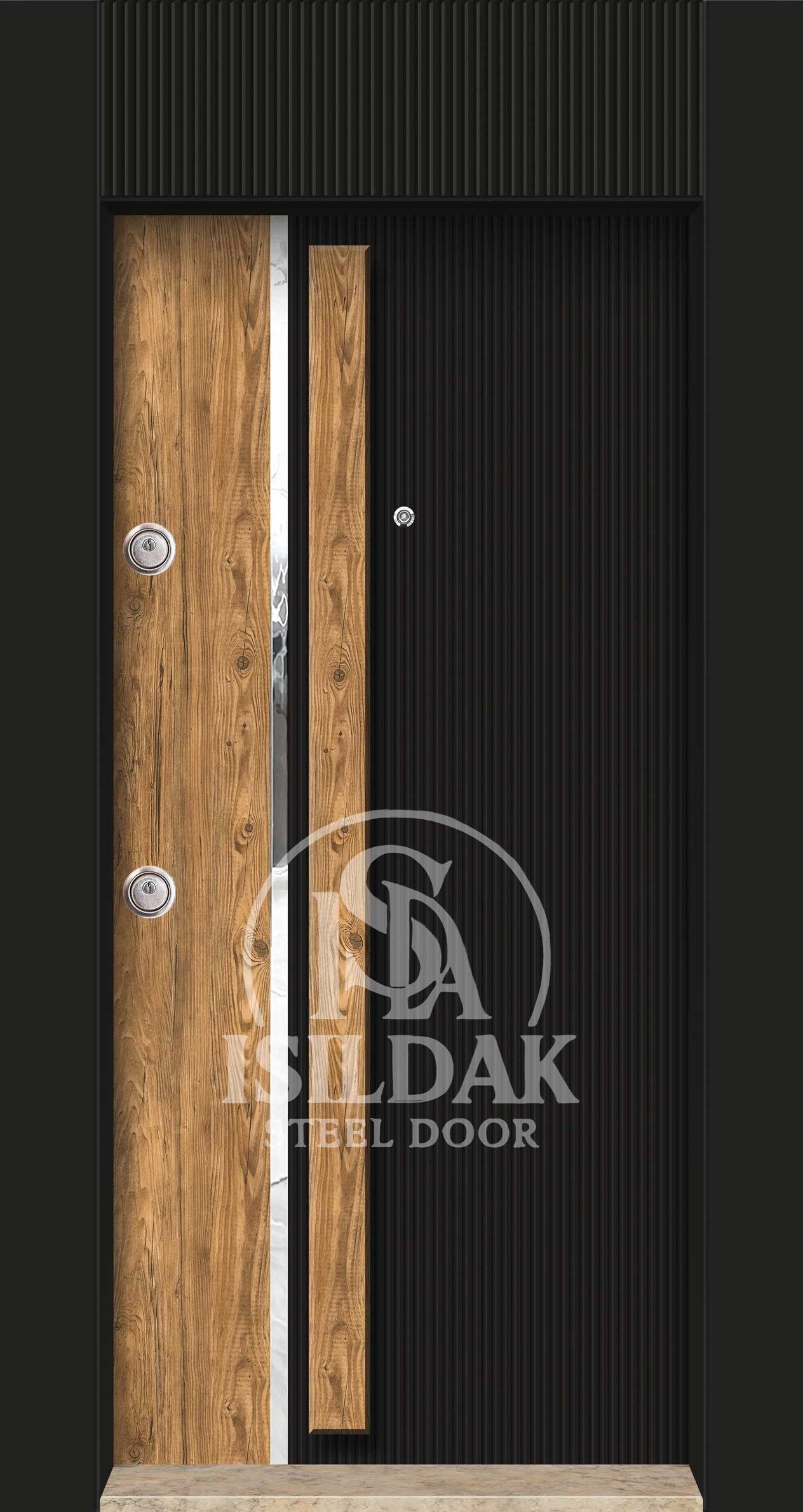 IŞD-307 Lüks Tasarım Seri - Isıldak Çelik Kapı