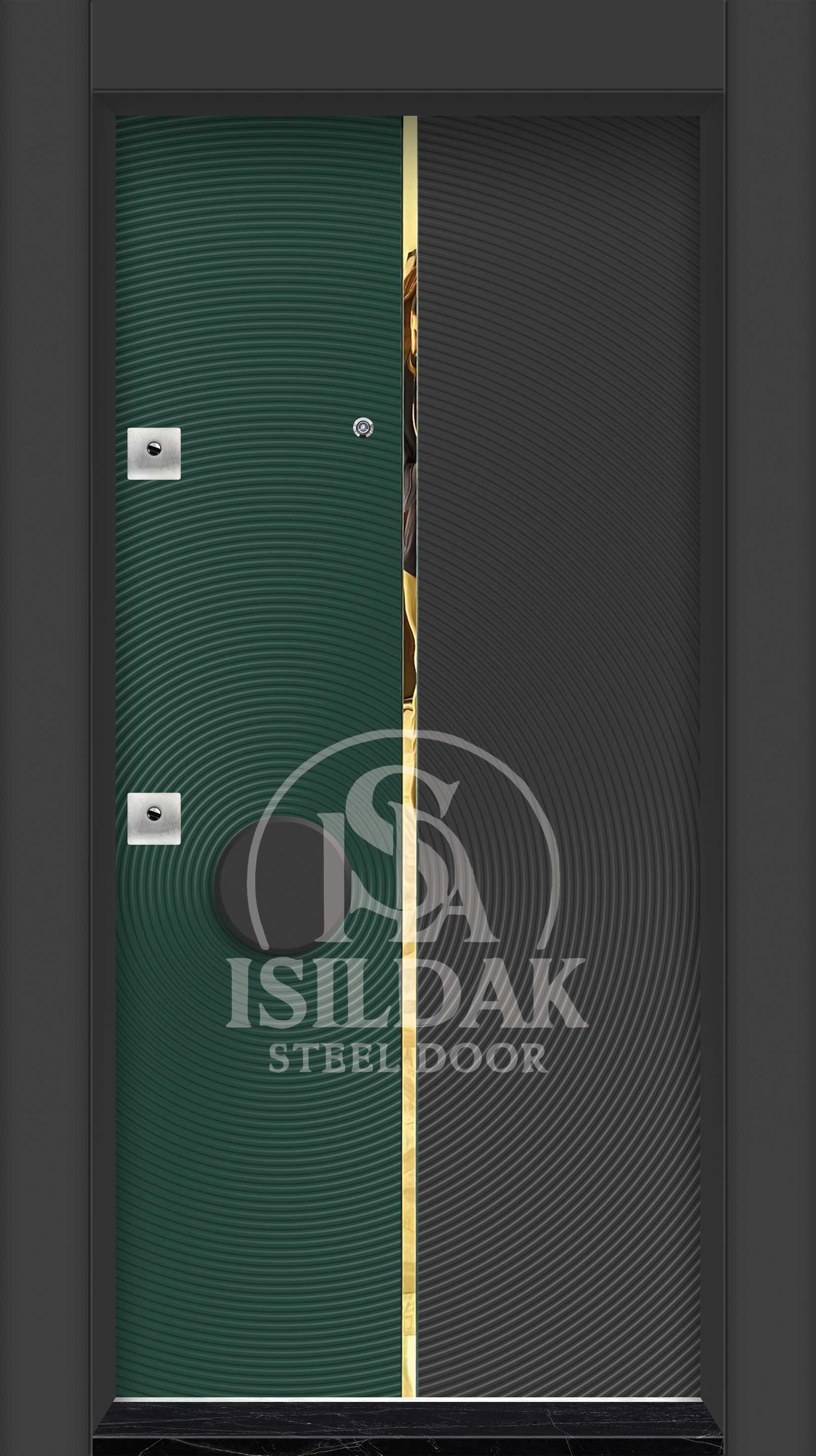 IŞD-320 Lüks Tasarım Seri - Isıldak Çelik Kapı