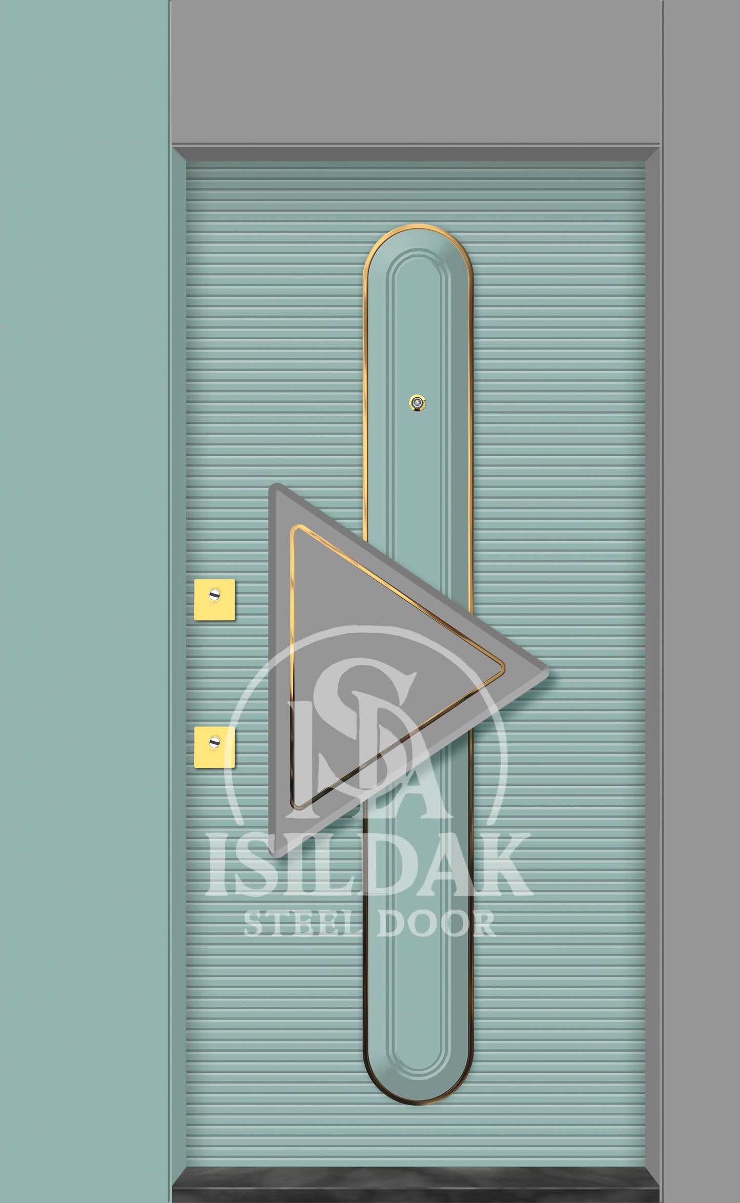IŞD-321 Lüks Tasarım Seri - Isıldak Çelik Kapı