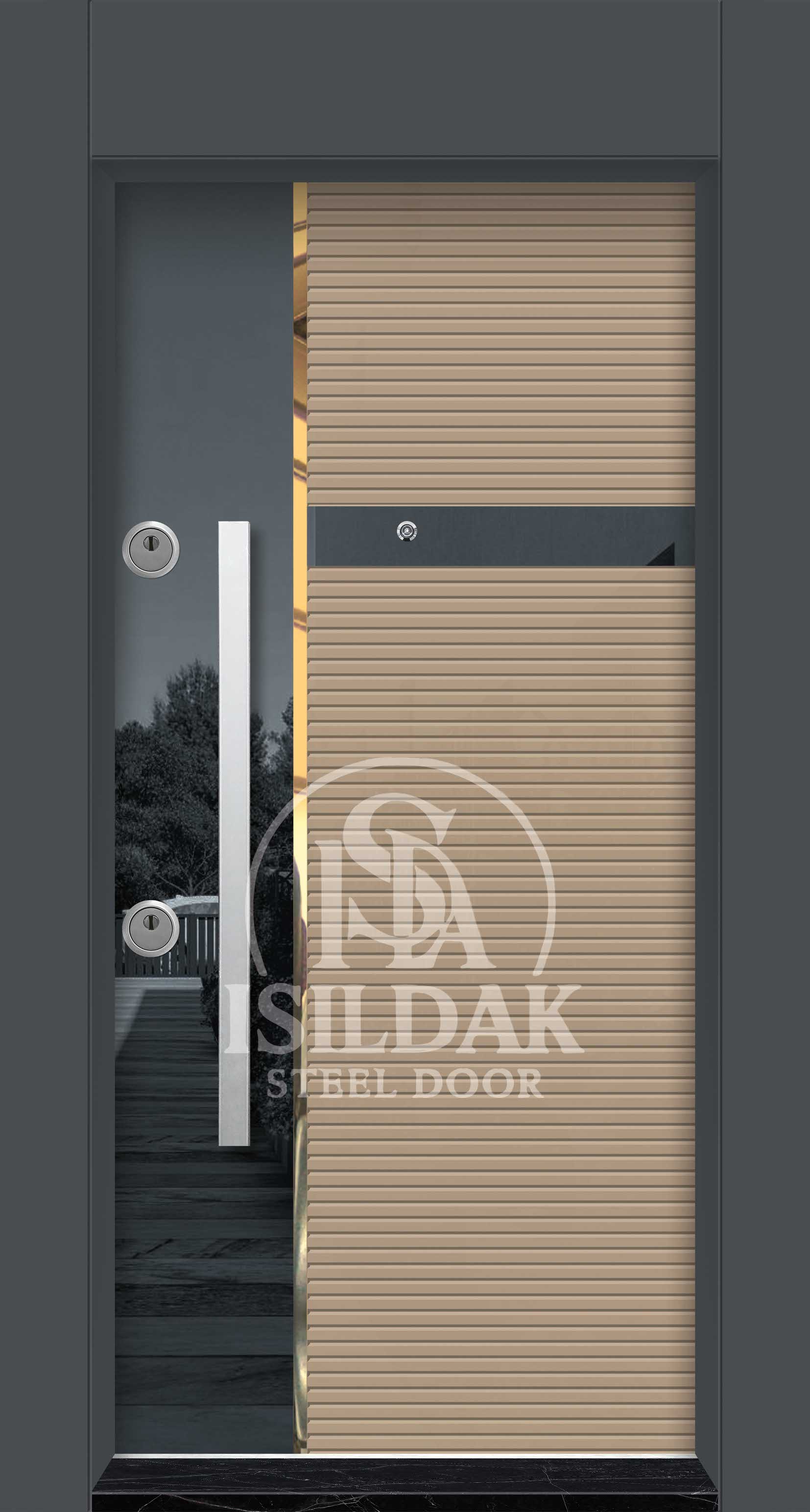 IŞD-326 Lüks Tasarım Seri - Isıldak Çelik Kapı