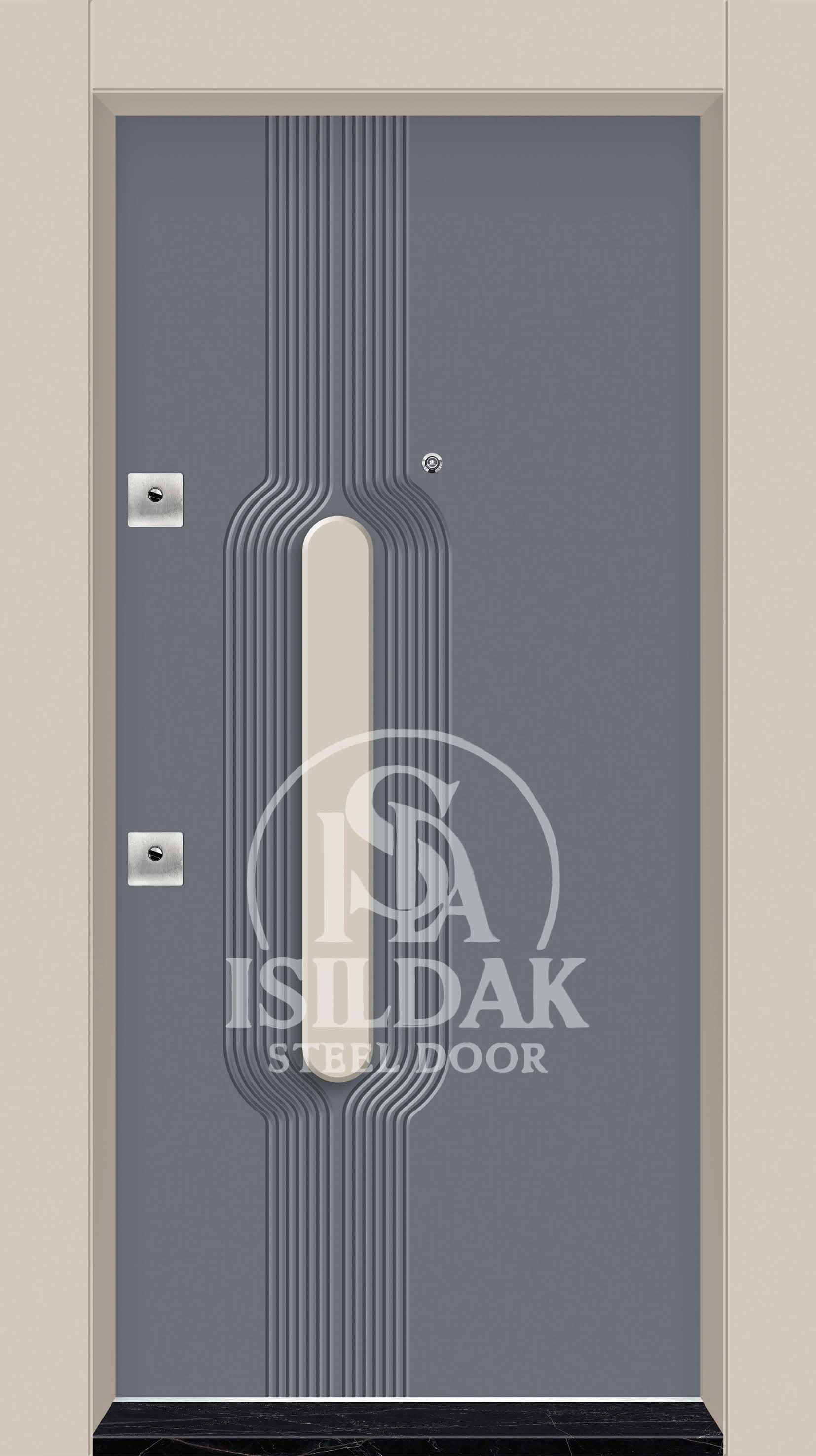 IŞD-331 Lüks Tasarım Seri - Isıldak Çelik Kapı