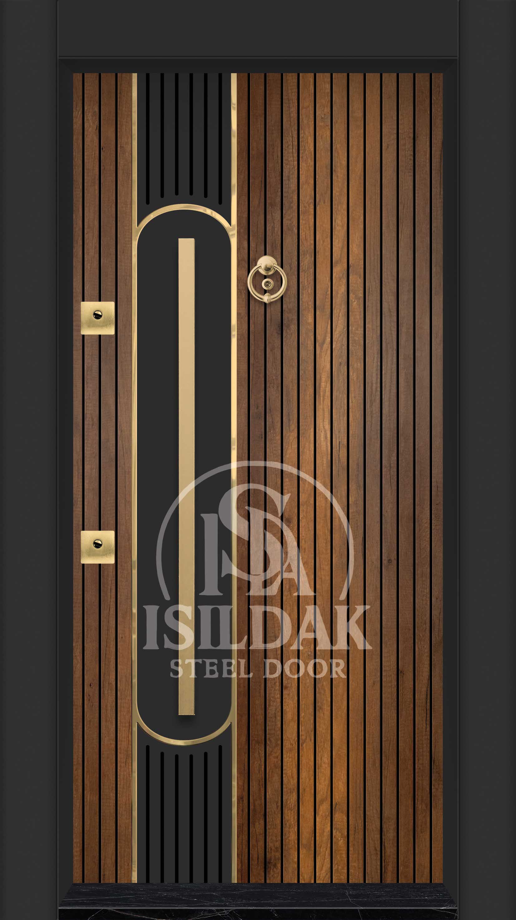 IŞD-337 Lüks Tasarım Seri - Isıldak Çelik Kapı
