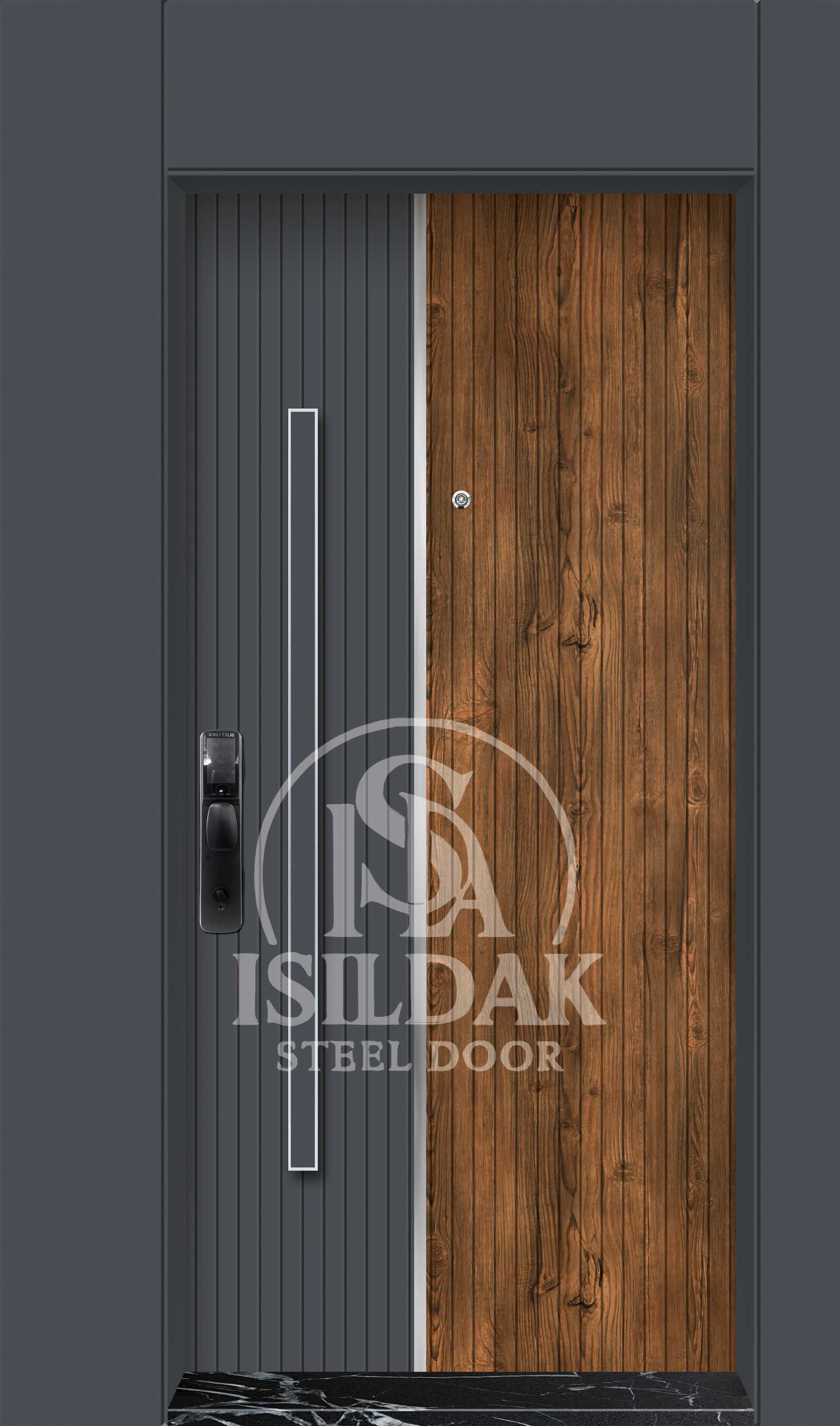 IŞD-340 Lüks Tasarım Seri - Isıldak Çelik Kapı