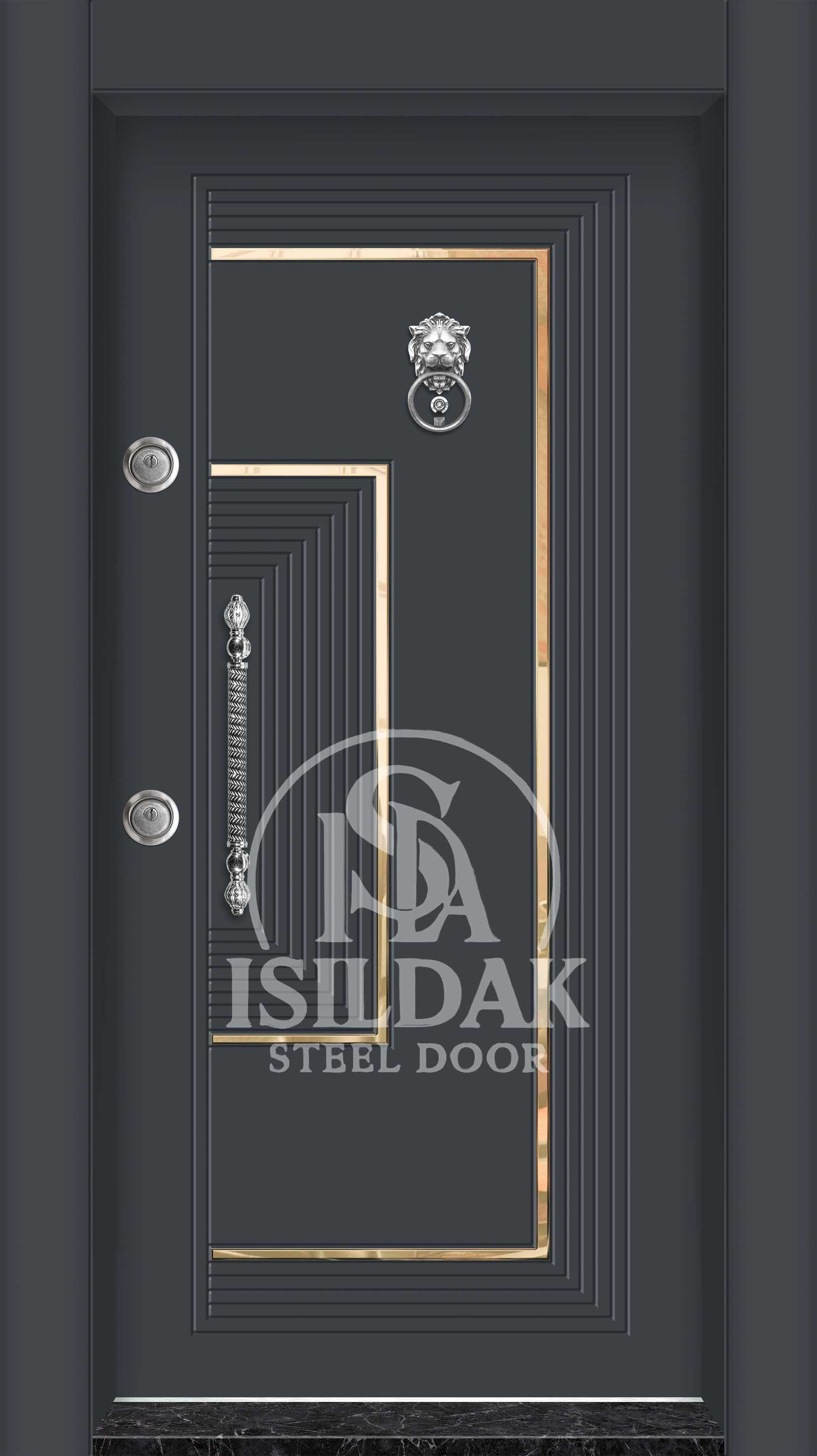 IŞD-341 Lüks Tasarım Seri - Isıldak Çelik Kapı