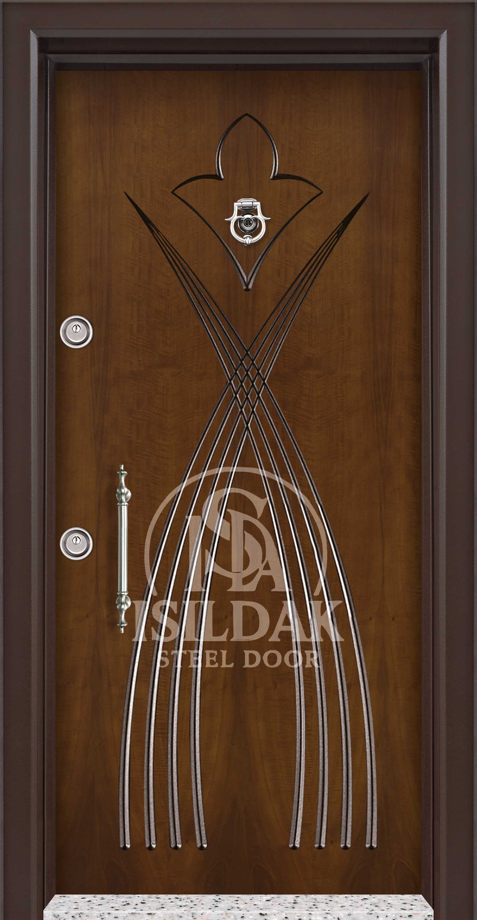 IŞD-913 Rustik Ahşap Seri - Isıldak Çelik Kapı